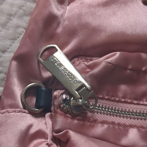 Steve Madden Blush Pink Satin Mini Backpack Purse - Picture 3 of 5